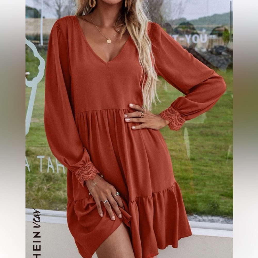 Shein V-Neck Dress Size Medium.